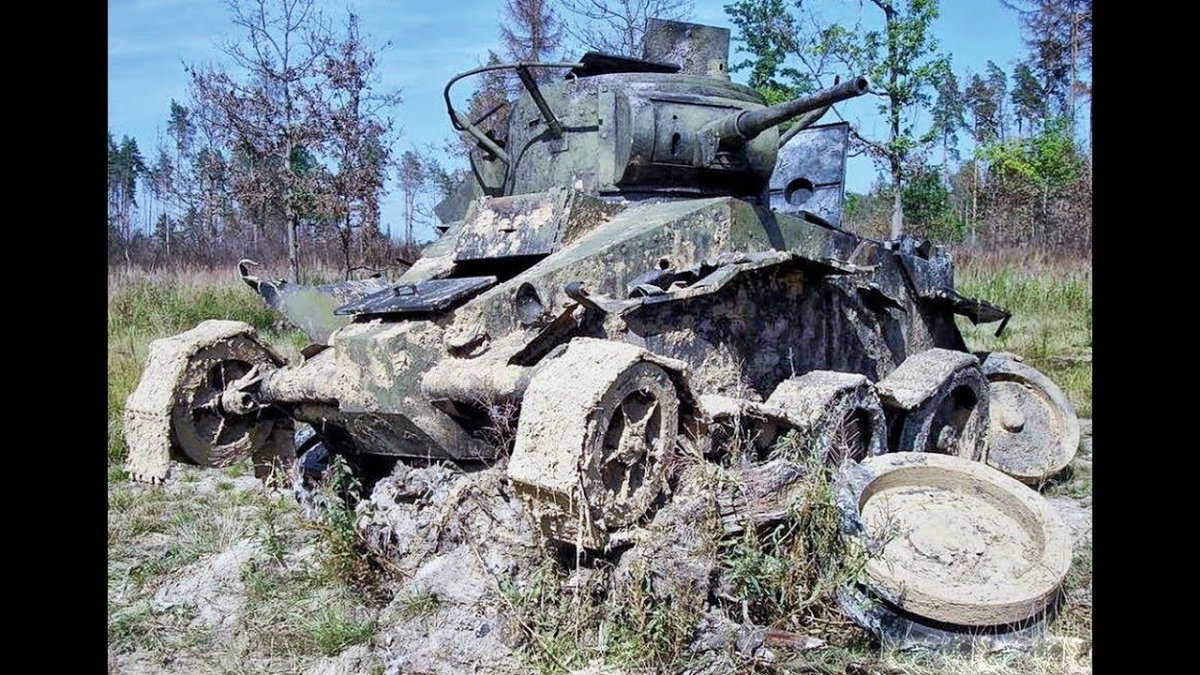 Трофейный БТ 7