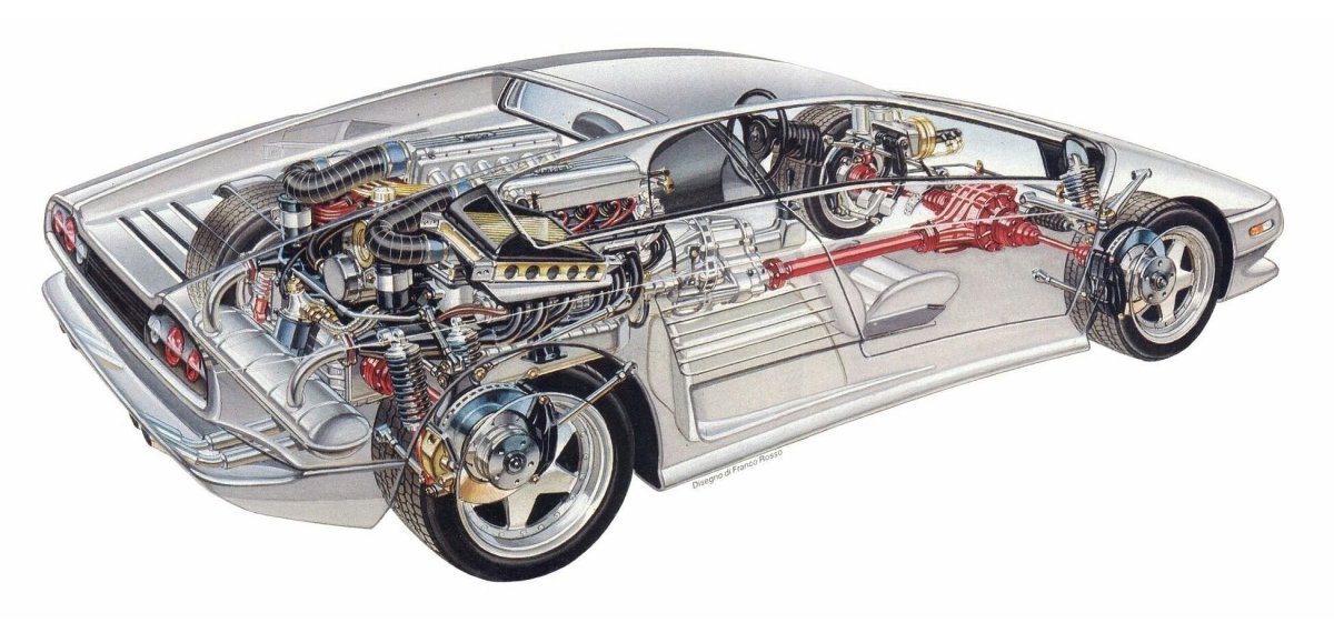 Lamborghini Diablo двигатель