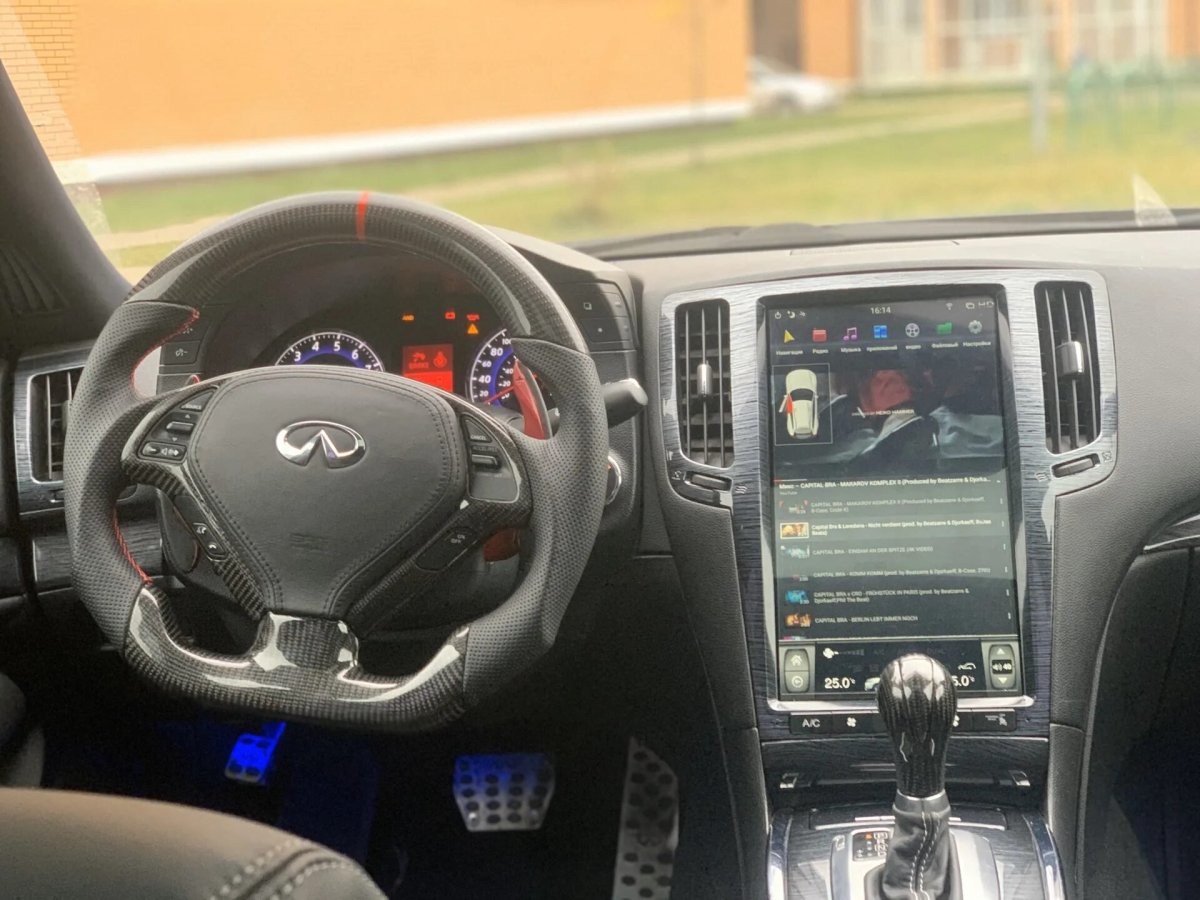 Магнитола Тесла на Инфинити g35