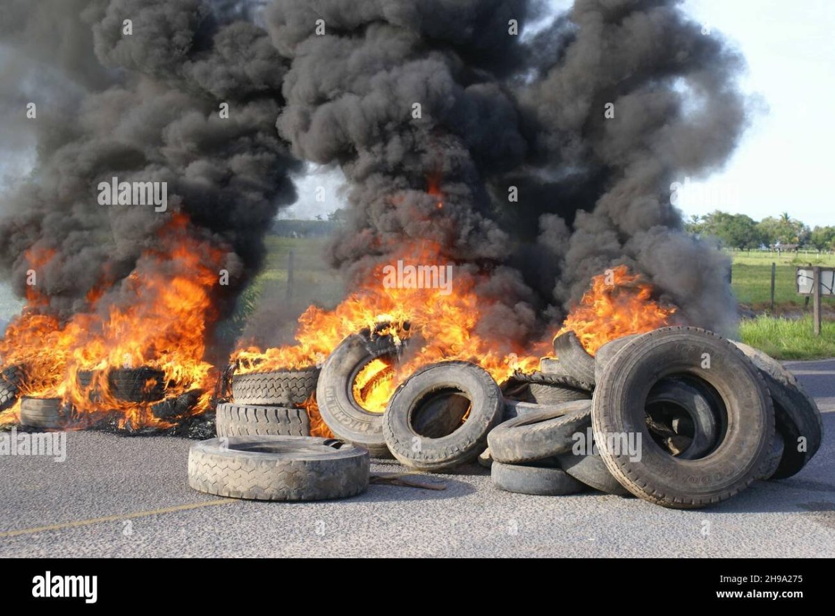 Сжигание покрышек