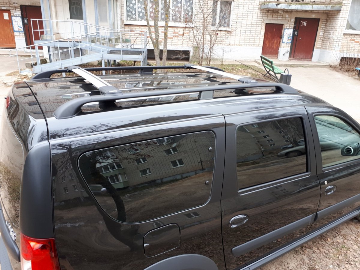 Лада Ларгус кросс с багажником на крыше