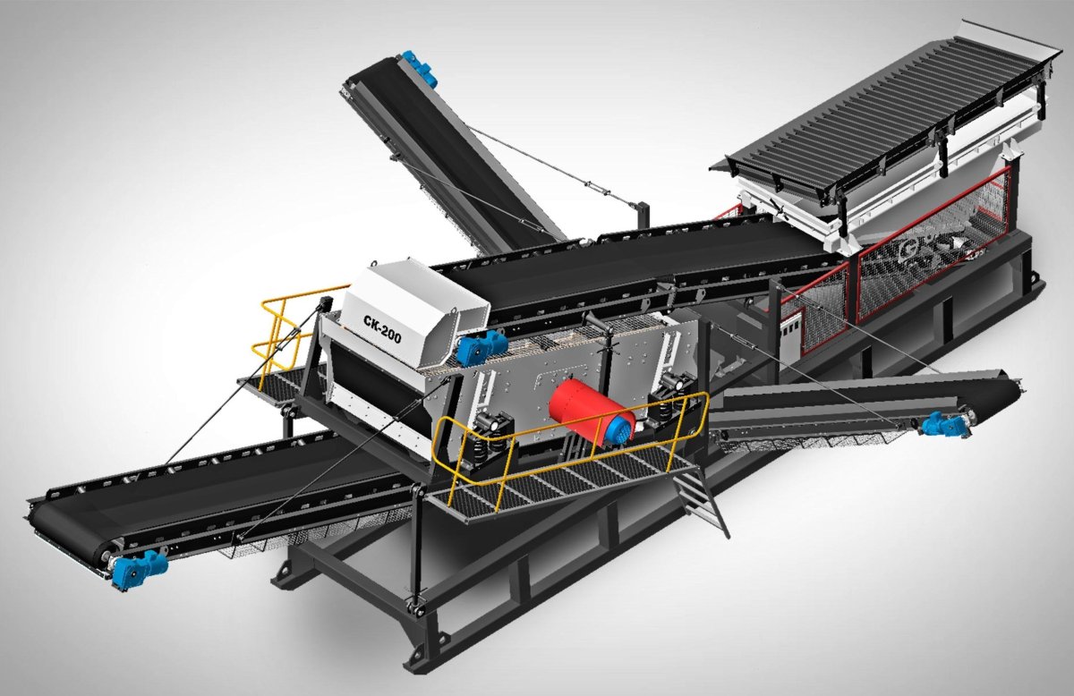 Полумобильный грохот