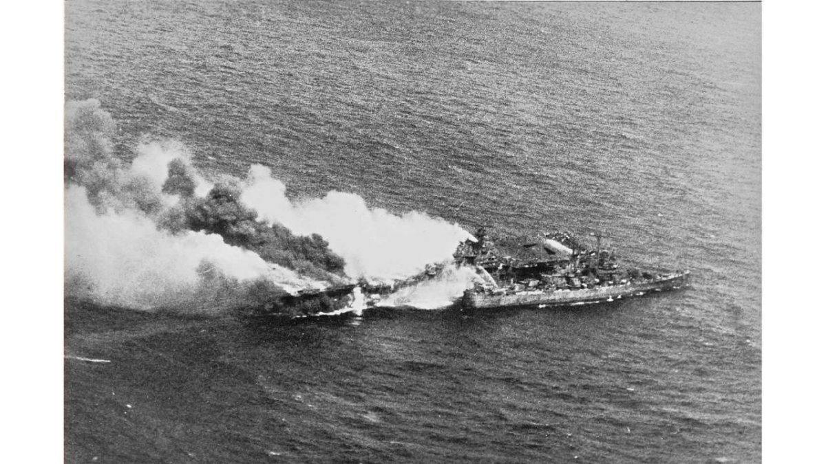 Корабль Франклин камикадзе