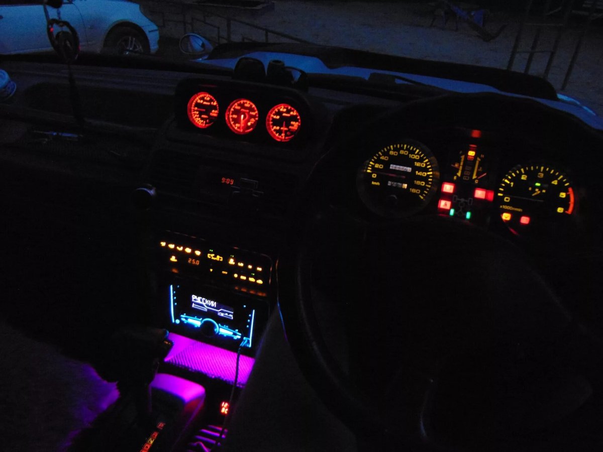 Mitsubishi Pajero 1993 салон подсветка