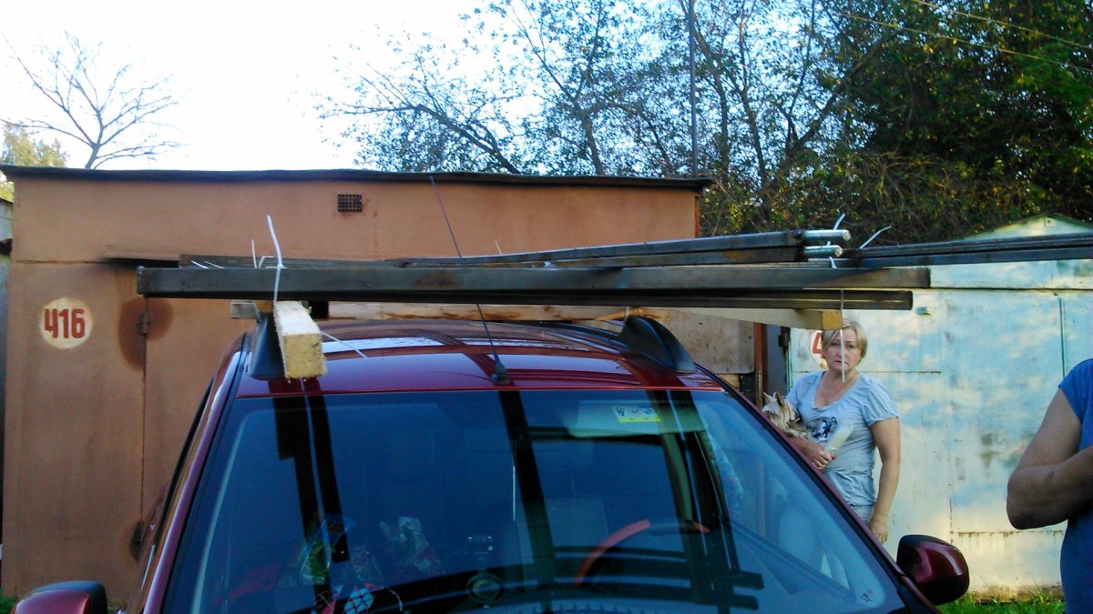 Крепление багажника на рейлинги Рено Дастер