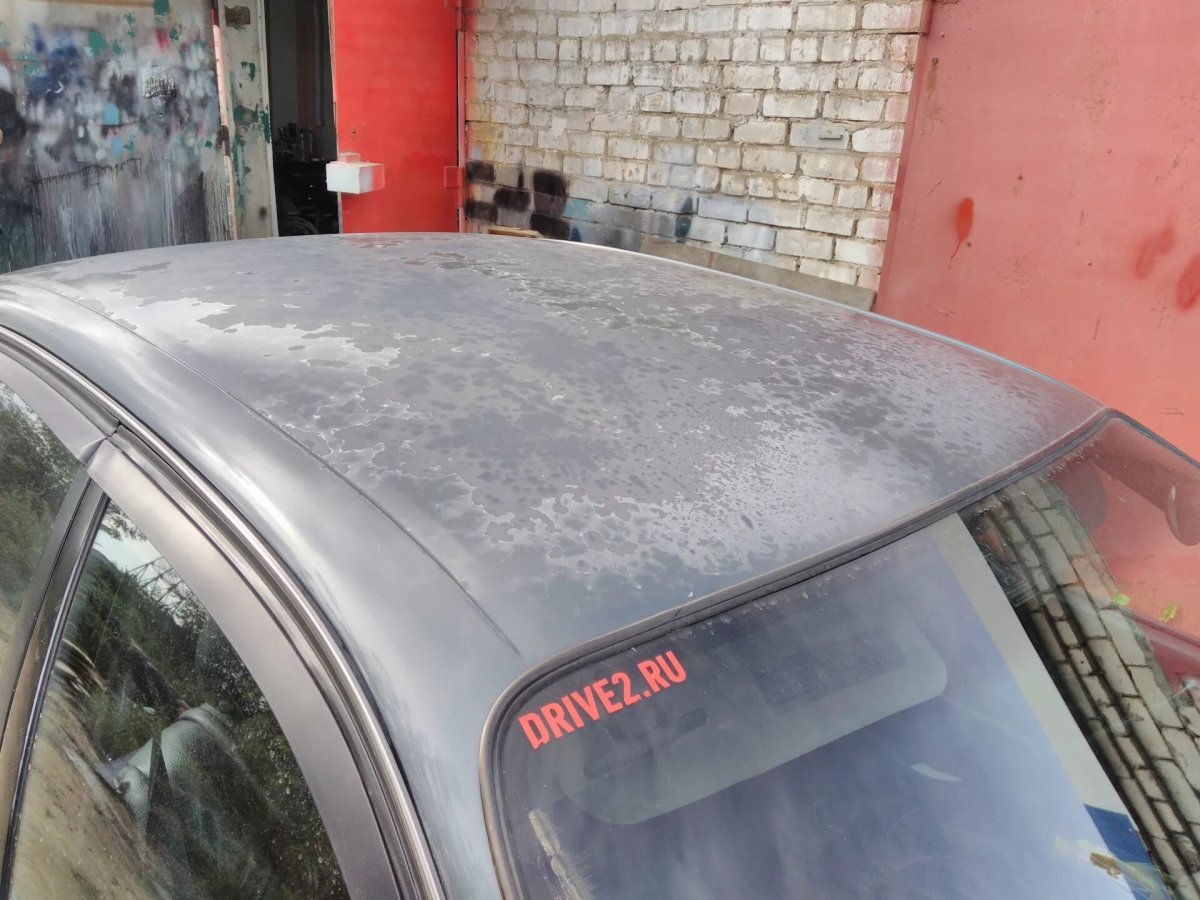 Выцветание крыши автомобиля
