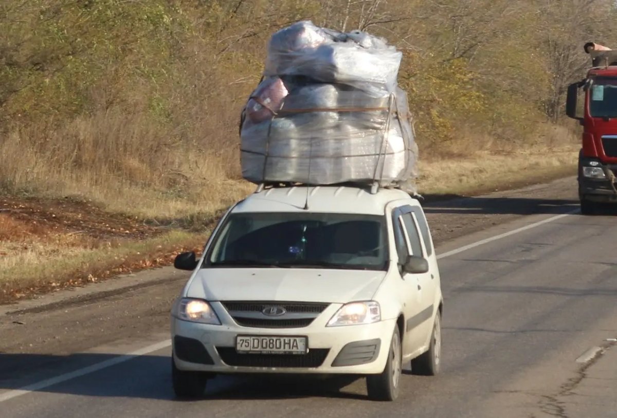 Лада Ларгус груженый