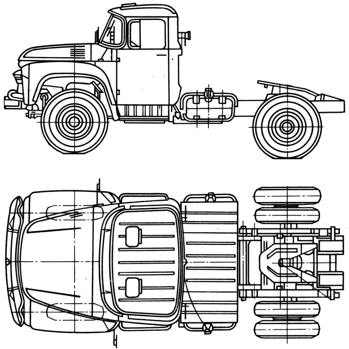 Чертеж кабины ЗИЛ 130