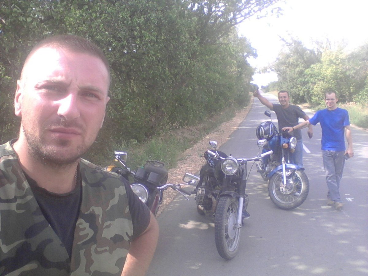 Егор на мотоцикле