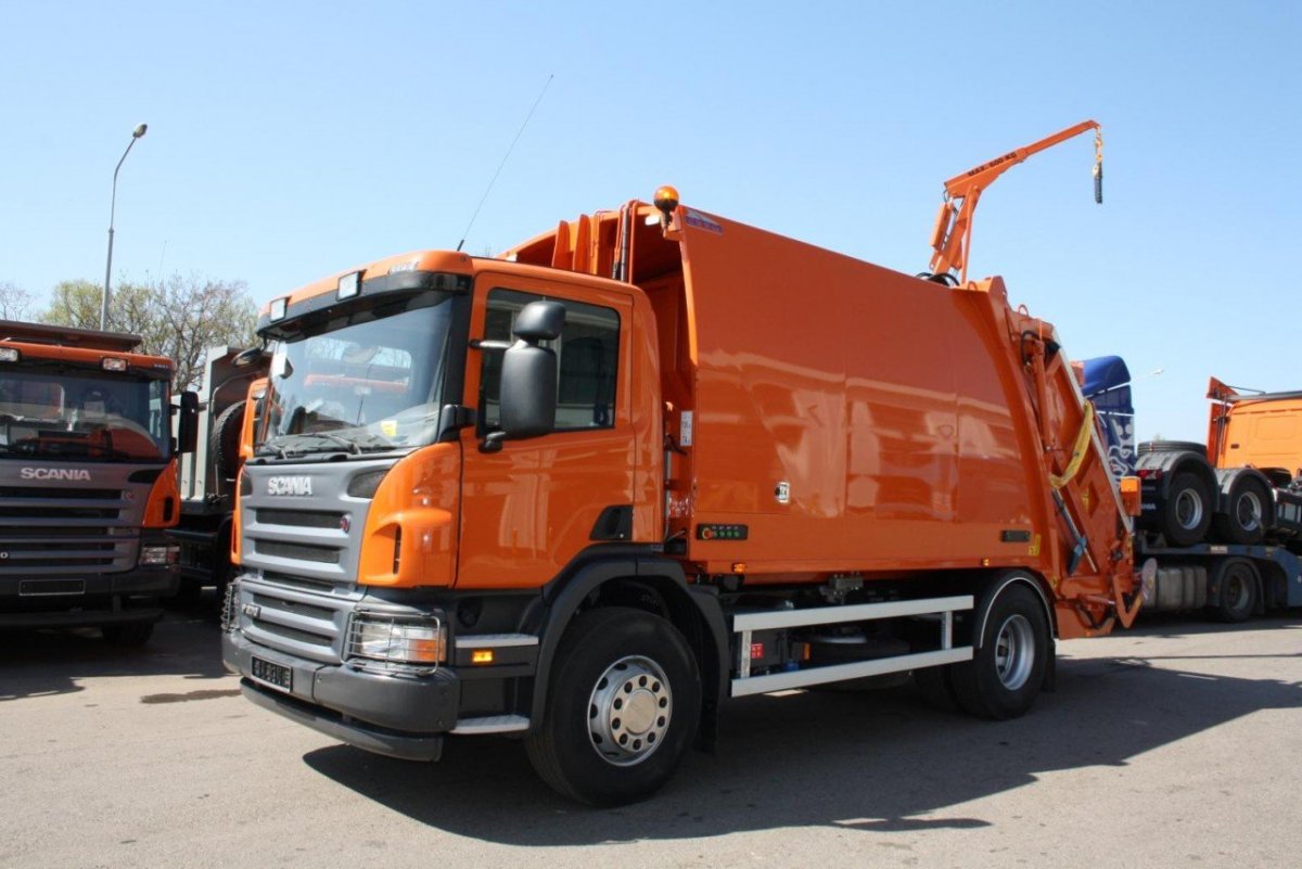 Scania p360 мусоровоз