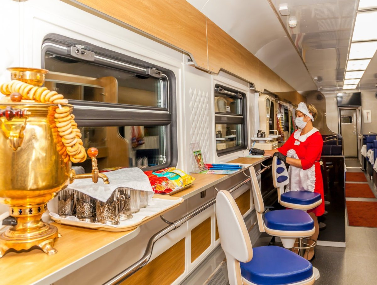 Вагон ресторан поезда Сочи Гагры