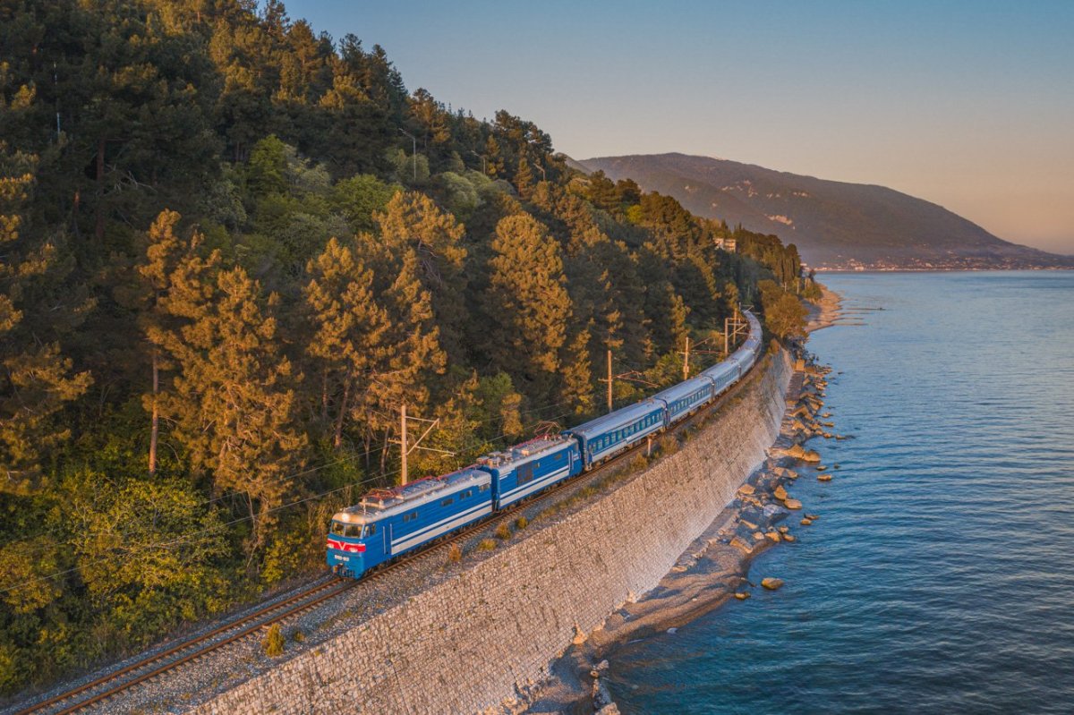 Ретро поезд Туапсе Сочи Гагра