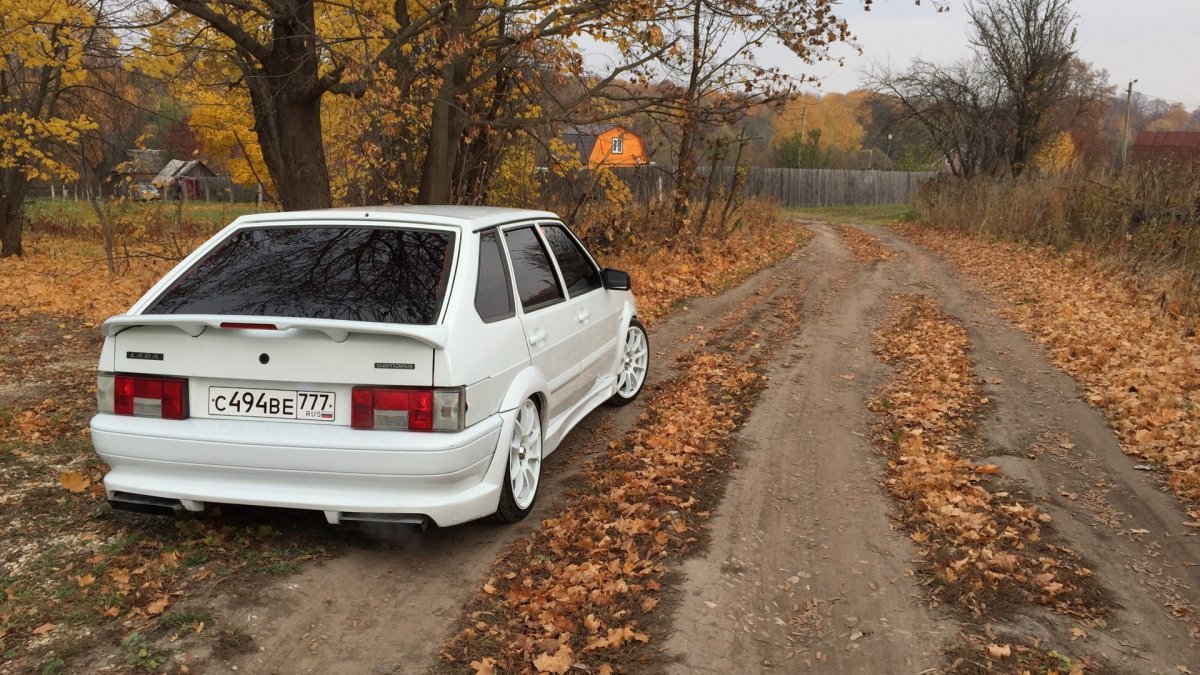 ВАЗ 2114 белая осень