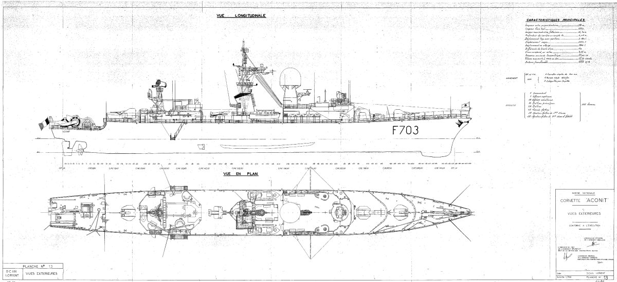 Корвет типа Флауэр чертежи