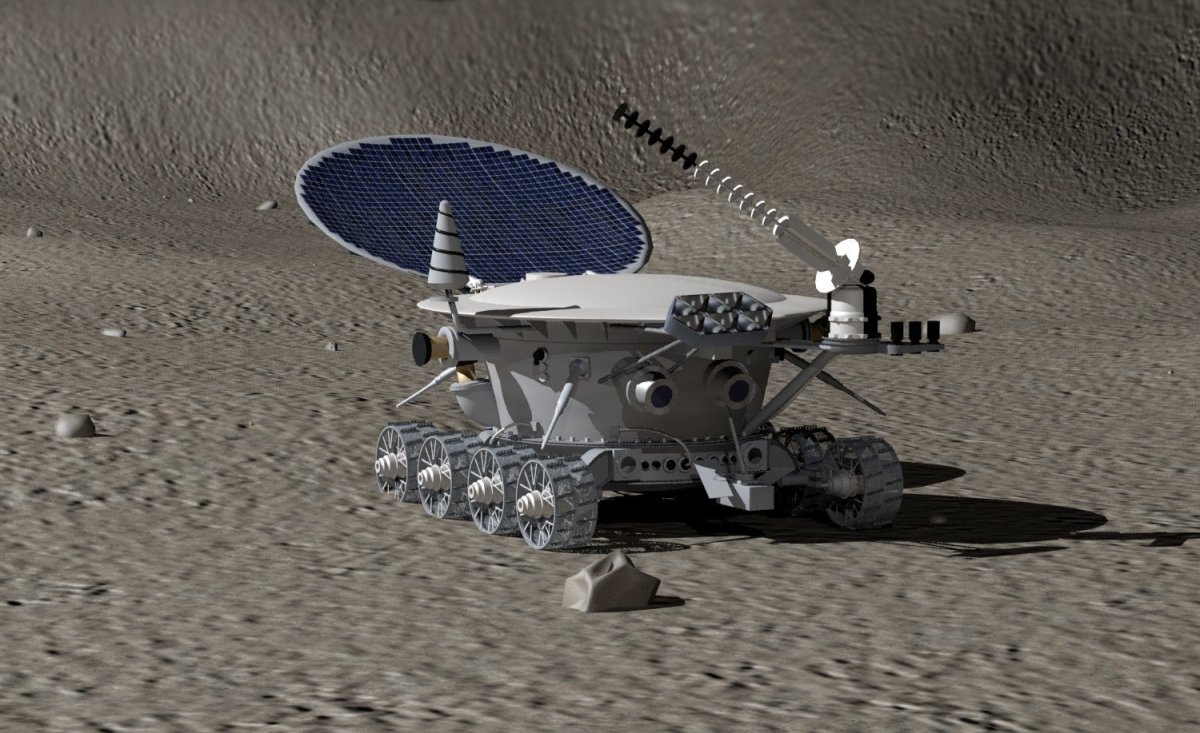 Луноход-1 на Луне