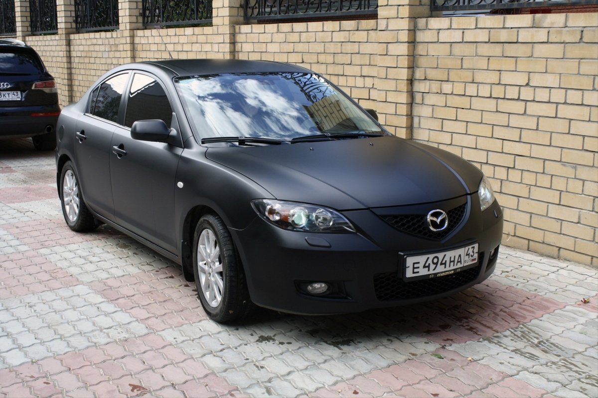 Мазда 3 2008 черный матовый