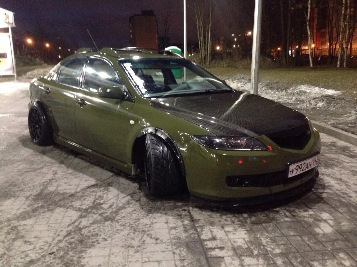 Мазда 6 хаки матовый