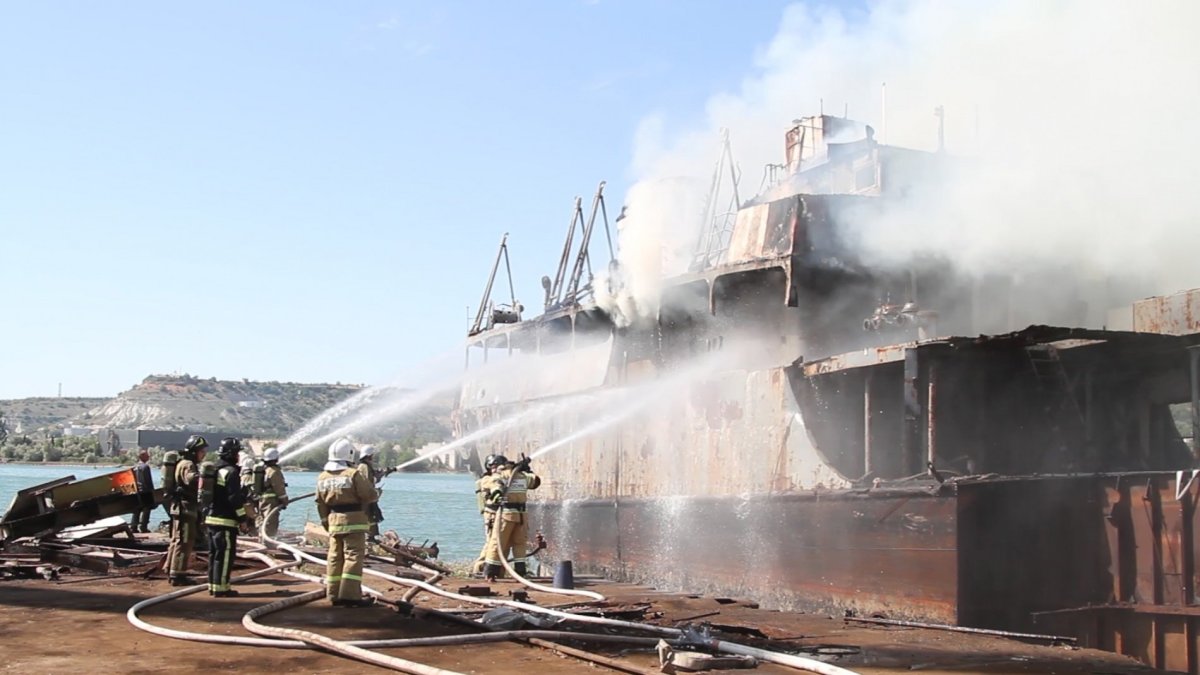 Пожар на корабле