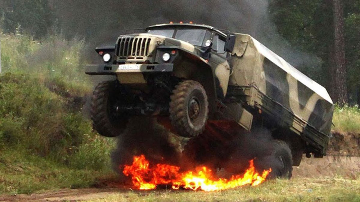 Урал 4320 на бездорожье