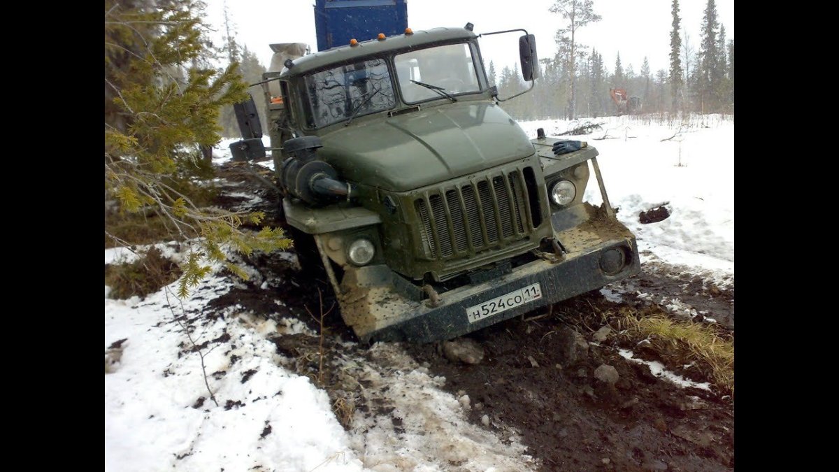 Урал-4320 Тайга грязь