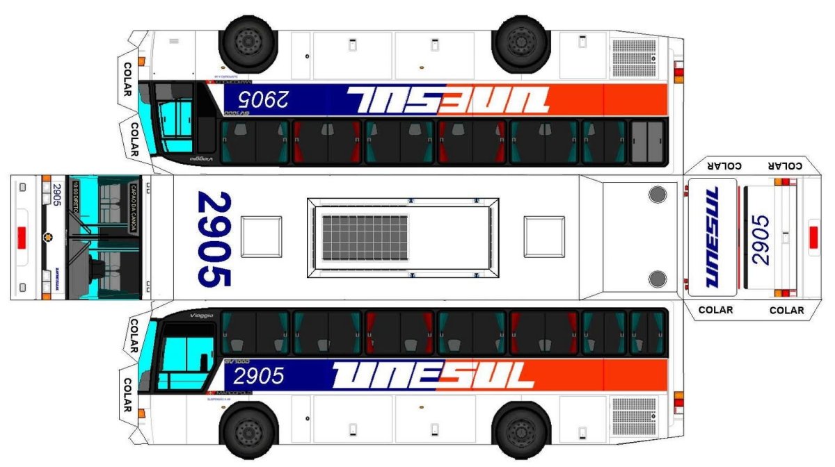 Оригами автобус