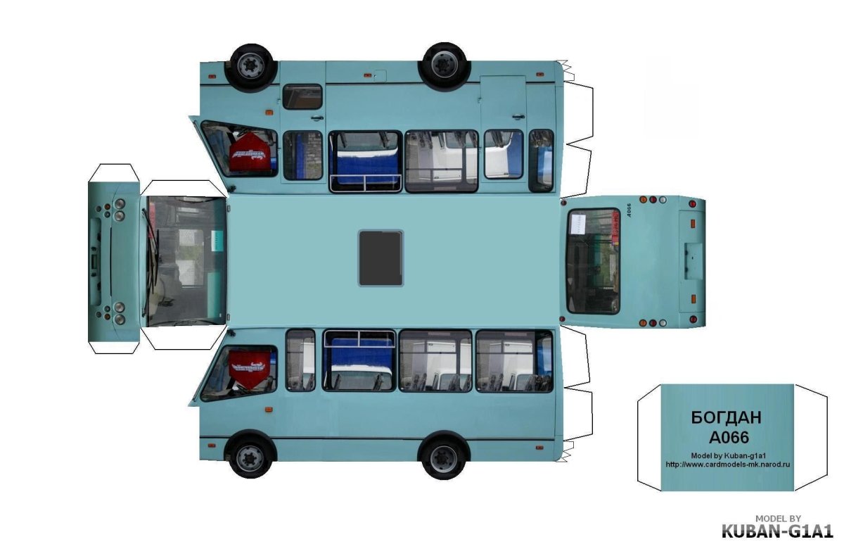 ЛИАЗ 677 развертка