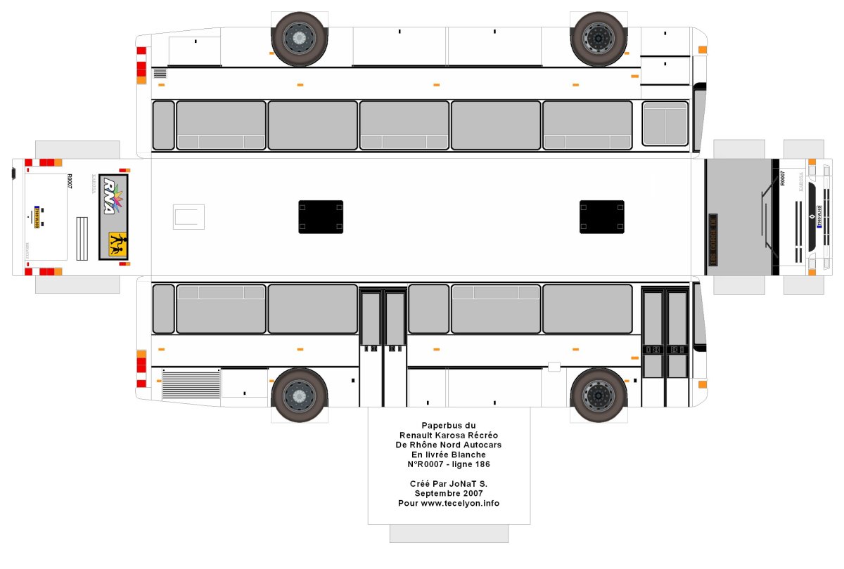 Бумажные машины ПАЗ 32054