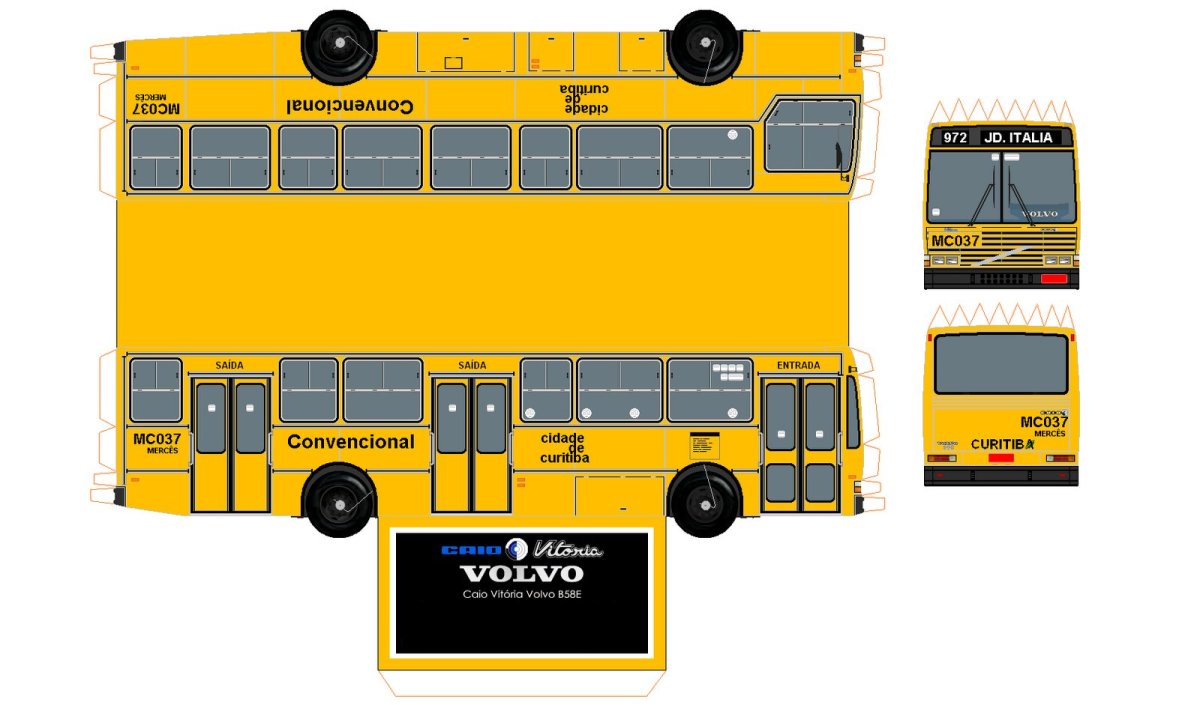 ЛИАЗ 677 развертка ПАЗ