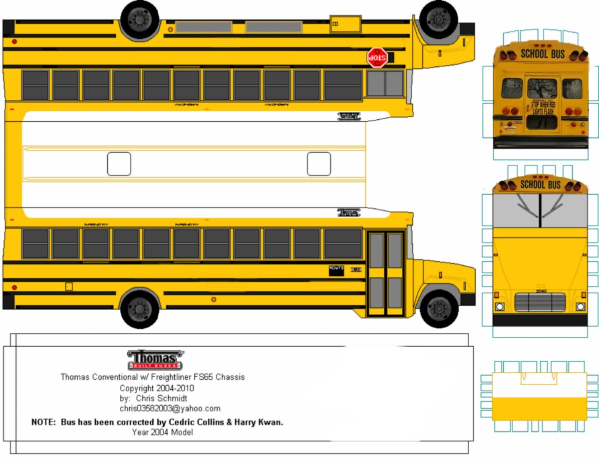 Бумажные модели автобусов