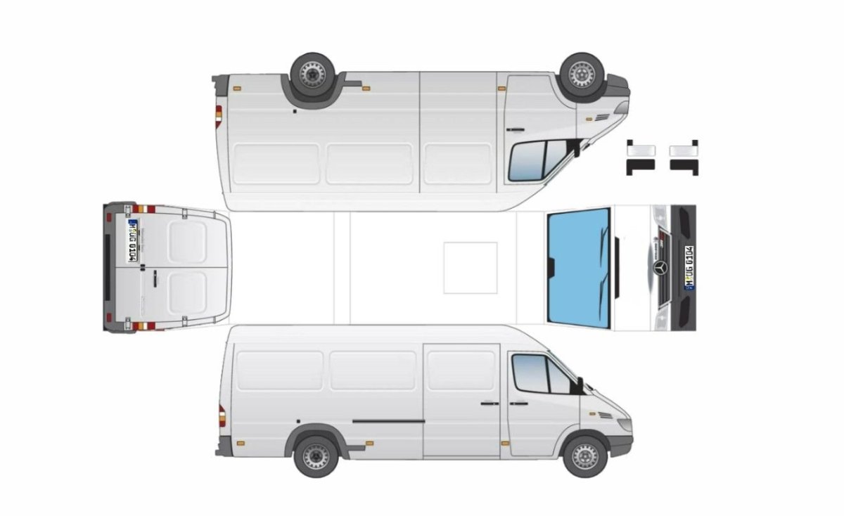 Как сделать бумажный фургон с чаем