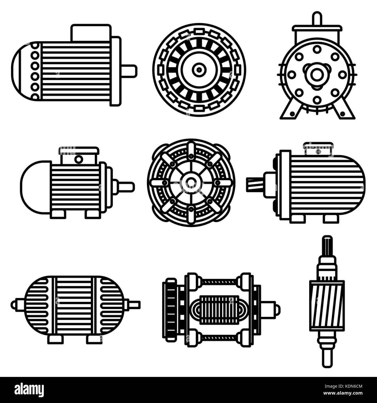 Электродвигатель иконка