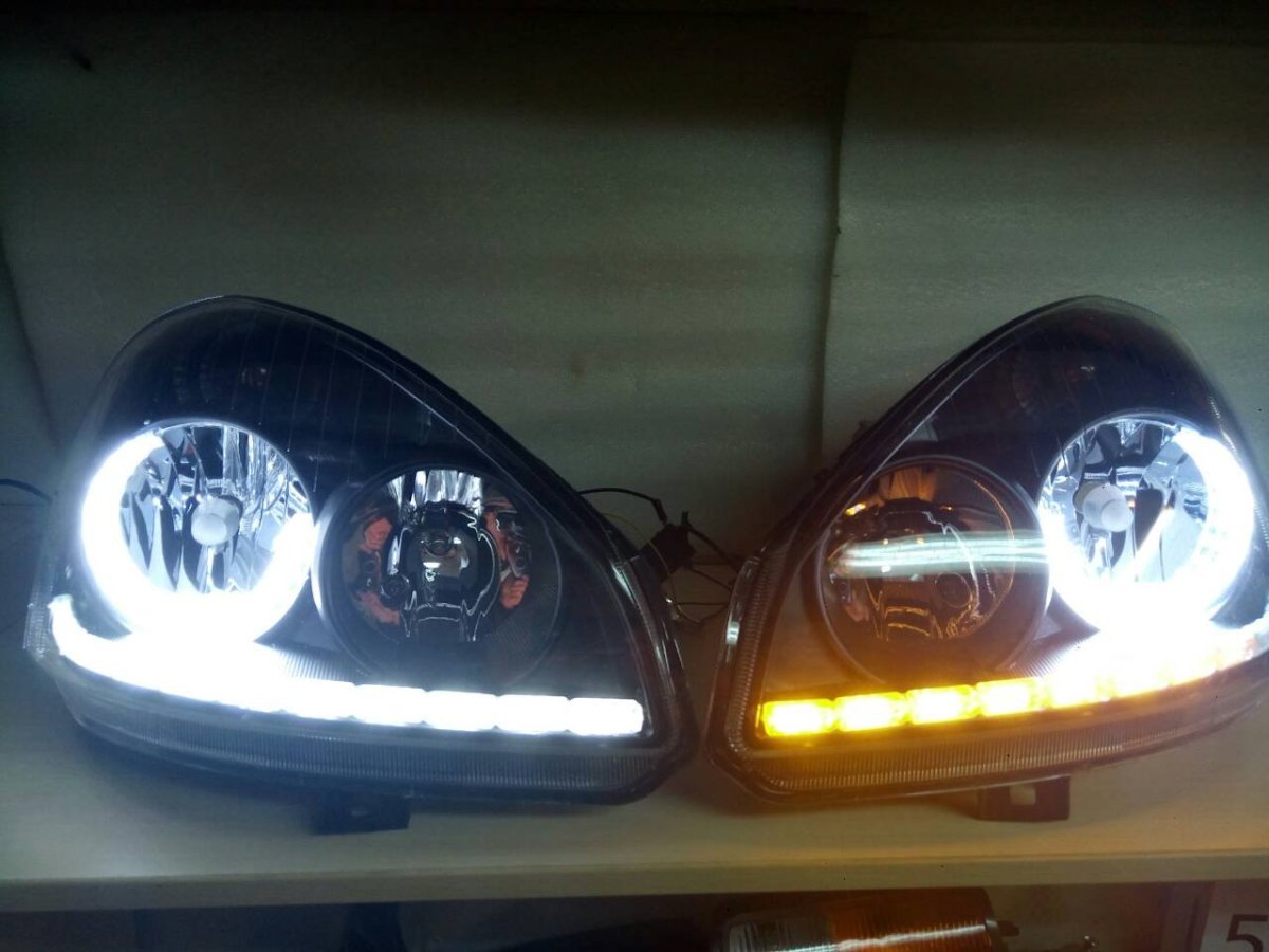Фары передние Приора 2 с ДХО