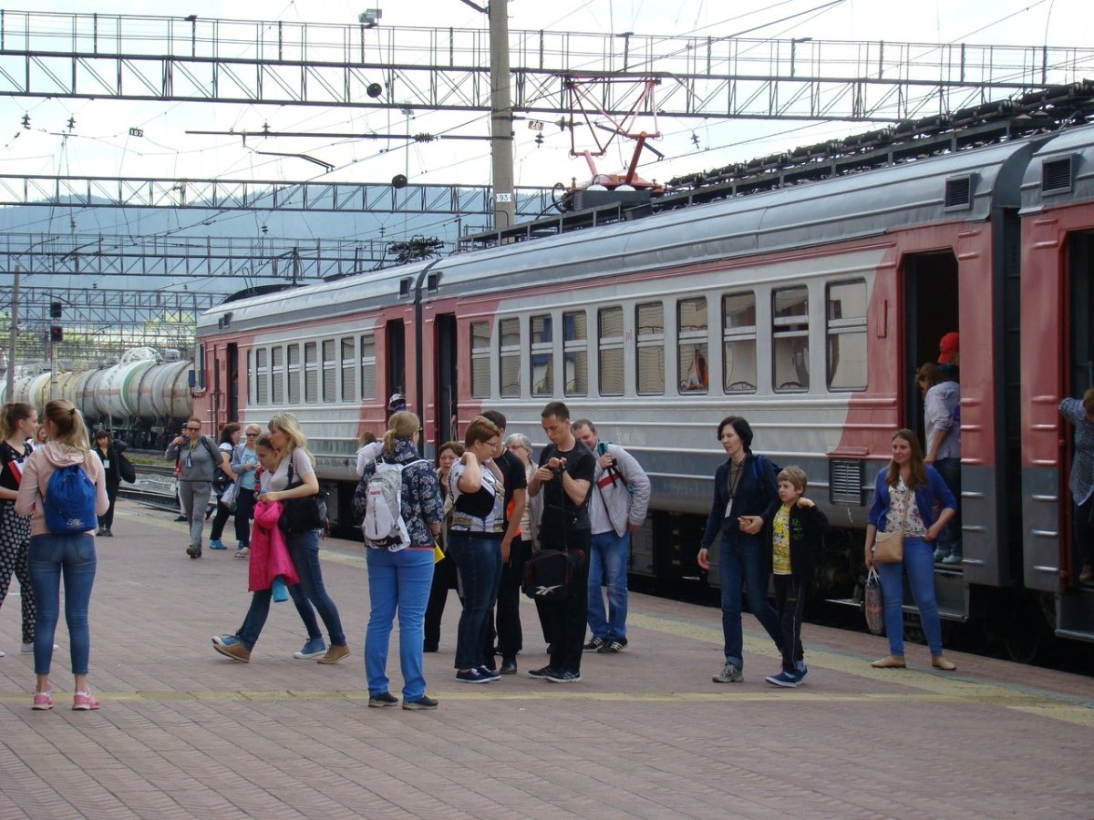 Электричка Златоуст -крапачёво