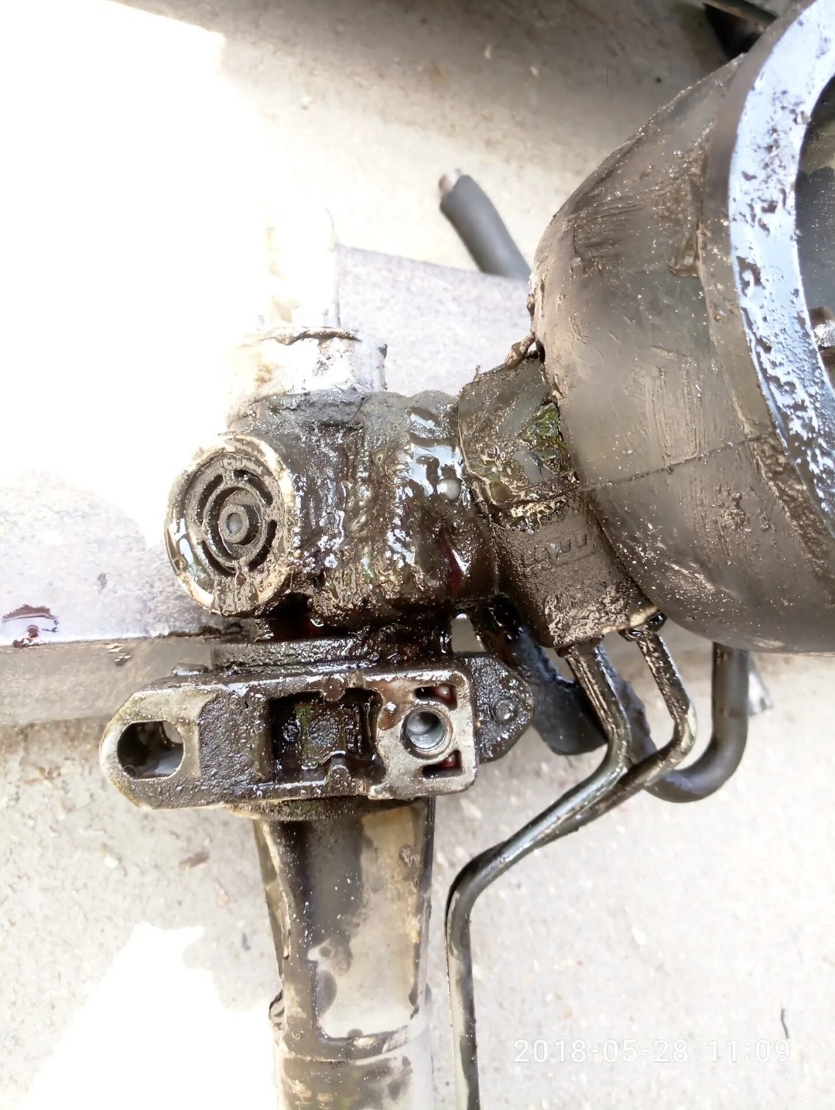 ЗАЗ-968 заливная горловина бензина