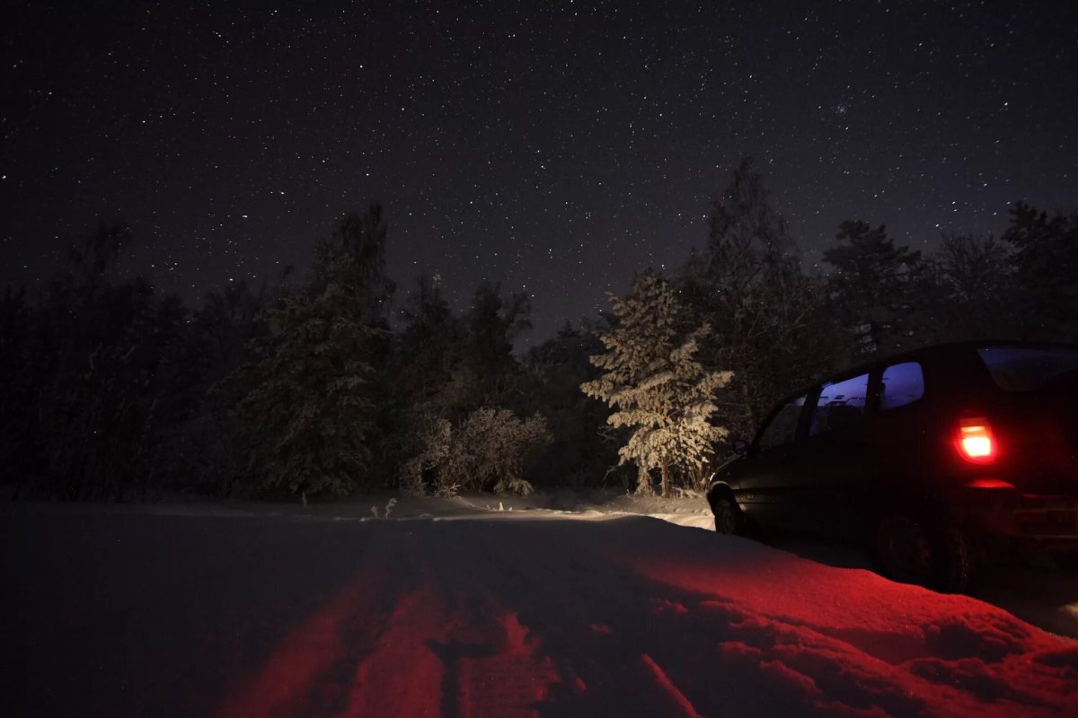 Машина ночью