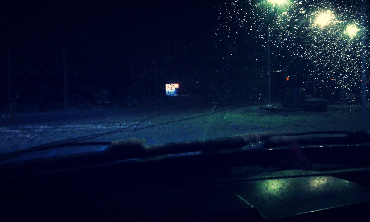 ВАЗ 2109 зимой ночью