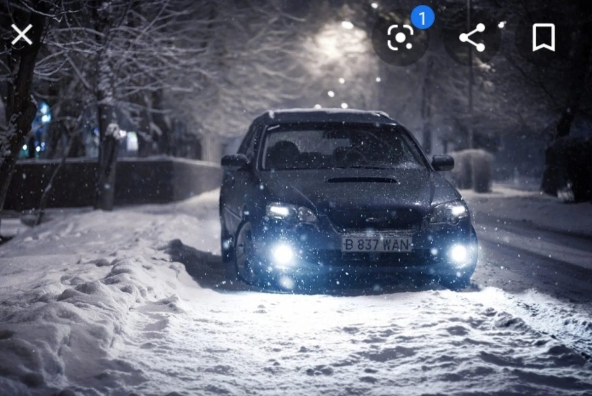 Машина в снегу