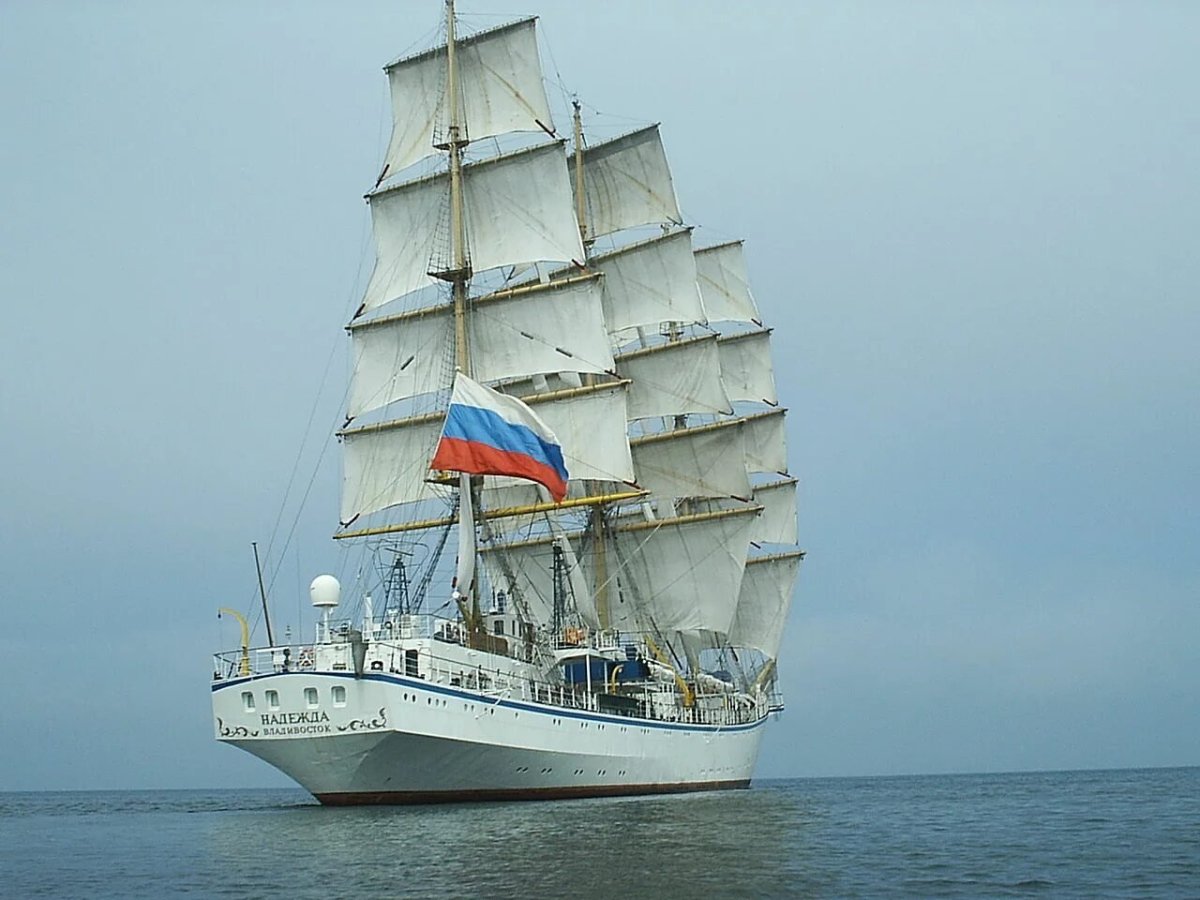 Надежда Фрегат учебный парусные Фрегаты России