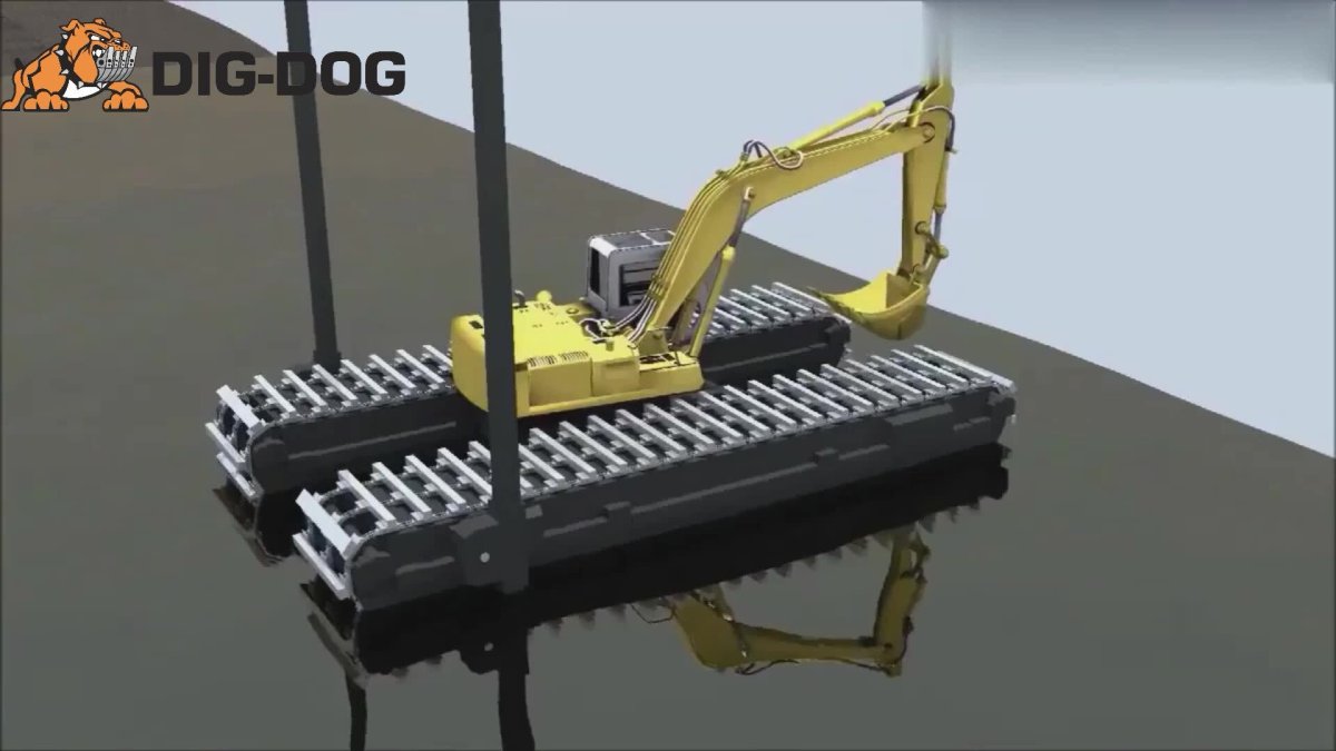 Экскаватор-кран болотный ЭКБ-1