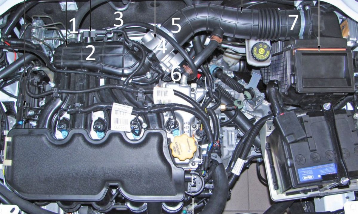 Клапан вентиляции картерных газов Лада х Рей 1.6