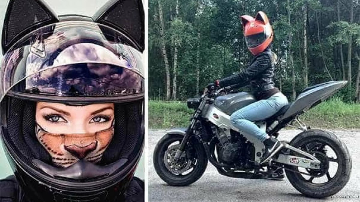 Шлем Nitrinos с ушками