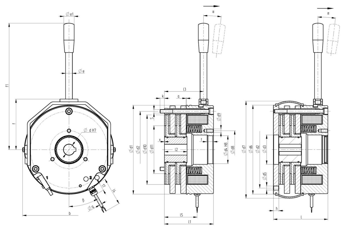 Электромагнитный тормоз brzda Typ rsm150 22nm 380-415v