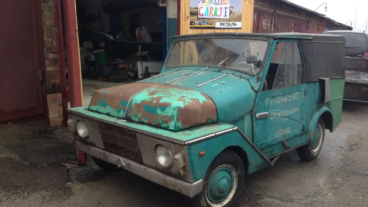 Джип из мотоколяска СМЗ С-3д