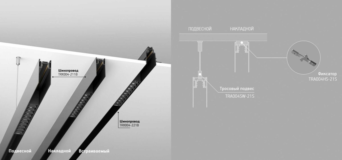 Аксессуар для трекового светильника Maytoni Busbar Trunkings trx004-222b