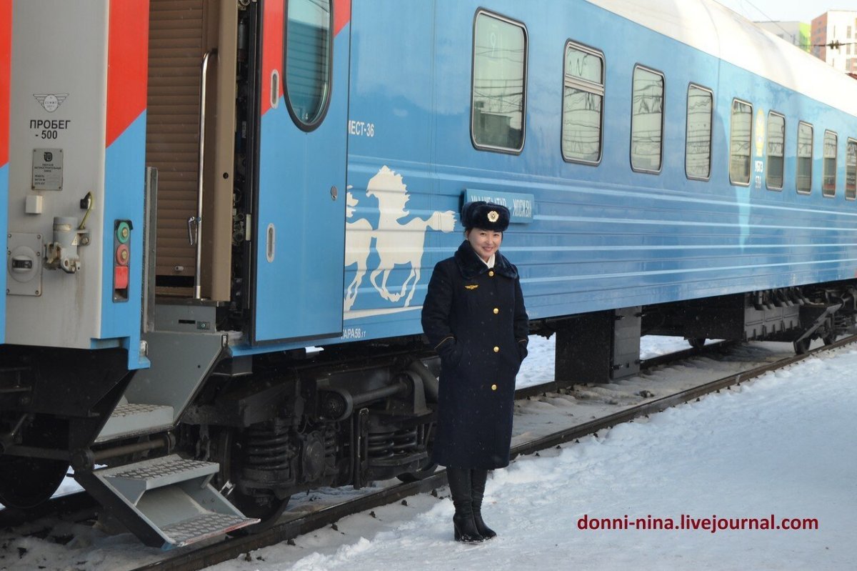 Монгольские пассажирские вагоны