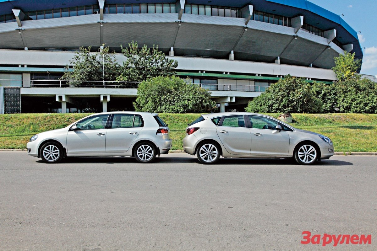 Опель Астра с прицепом