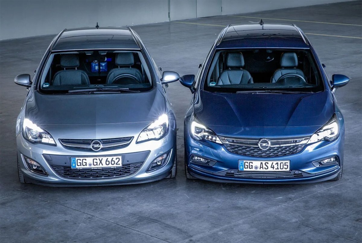 Opel Astra Рестайлинг