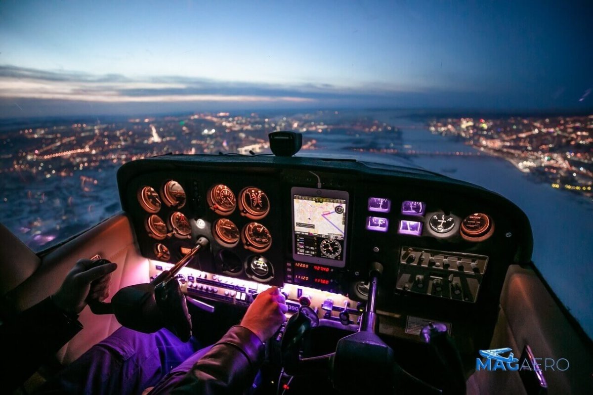 Полёт на самолёте Cessna 172