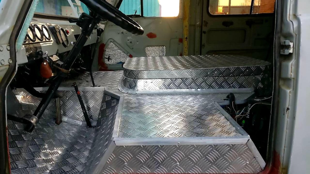 Обшивка кузова УАЗ 452, Буханка алюминий