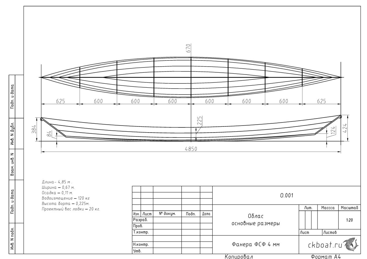Лодка Глостерская Чайка чертежи
